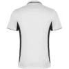Polo pádel personalizado Blanco-Negro detrás