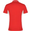 Polo pádel personalizado Rojo-Blanco detrás